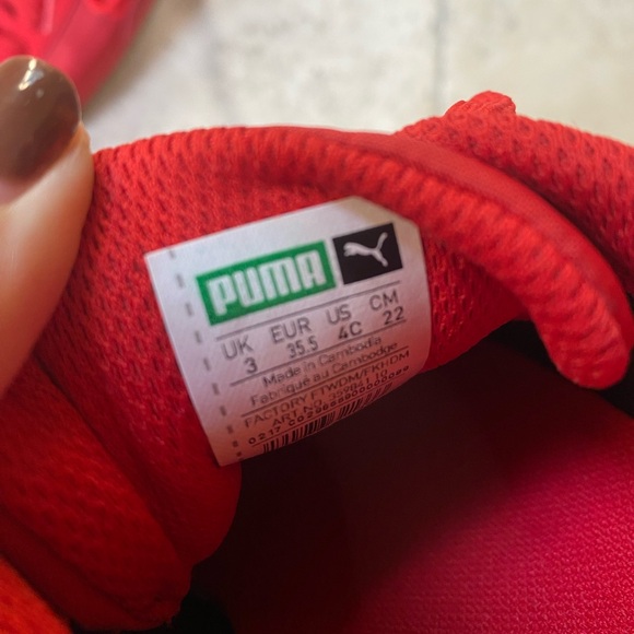 Puma Roma Basic Summer Jr Big Kids Sneaker High Risk Red size 4 C - Picture 7 of 8